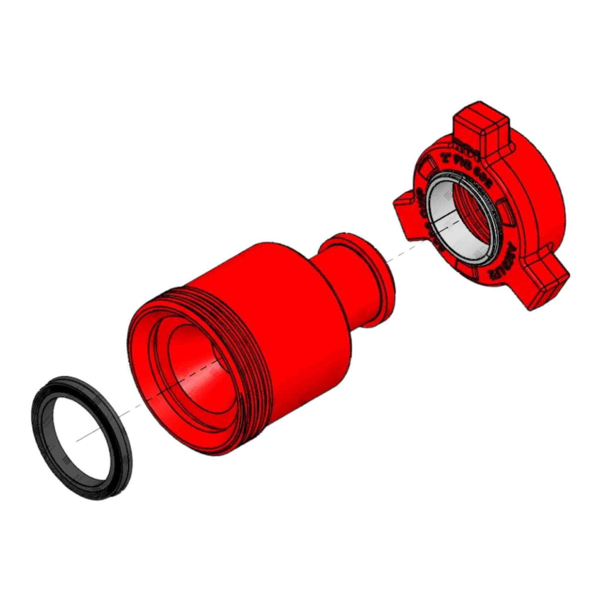 Crossover Union, 3" 602 F x 2" 602 M, 6000 psi, Sour Service