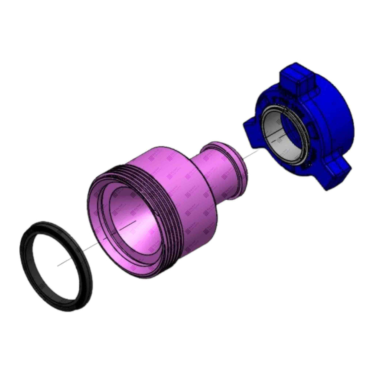 Crossover Union, 4" 1002 F x 2" 1502 M, 10000 psi, STD Service