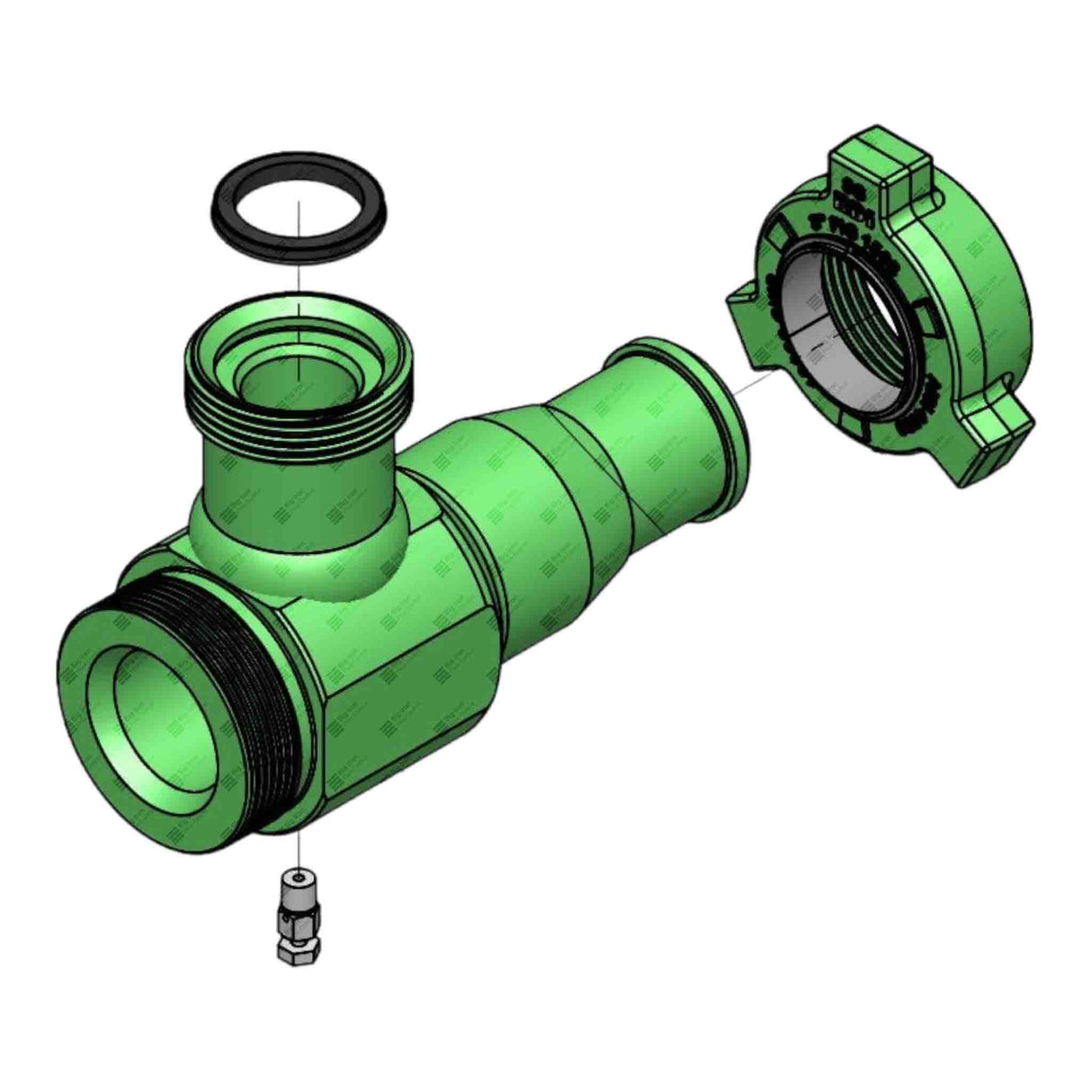 Positive Choke, H2, LP, 3" 1502 FxM, BW, 3" Nom / 2" Max, 1/2" NPT Tap, 10000 psi, Sour Service, No Cap