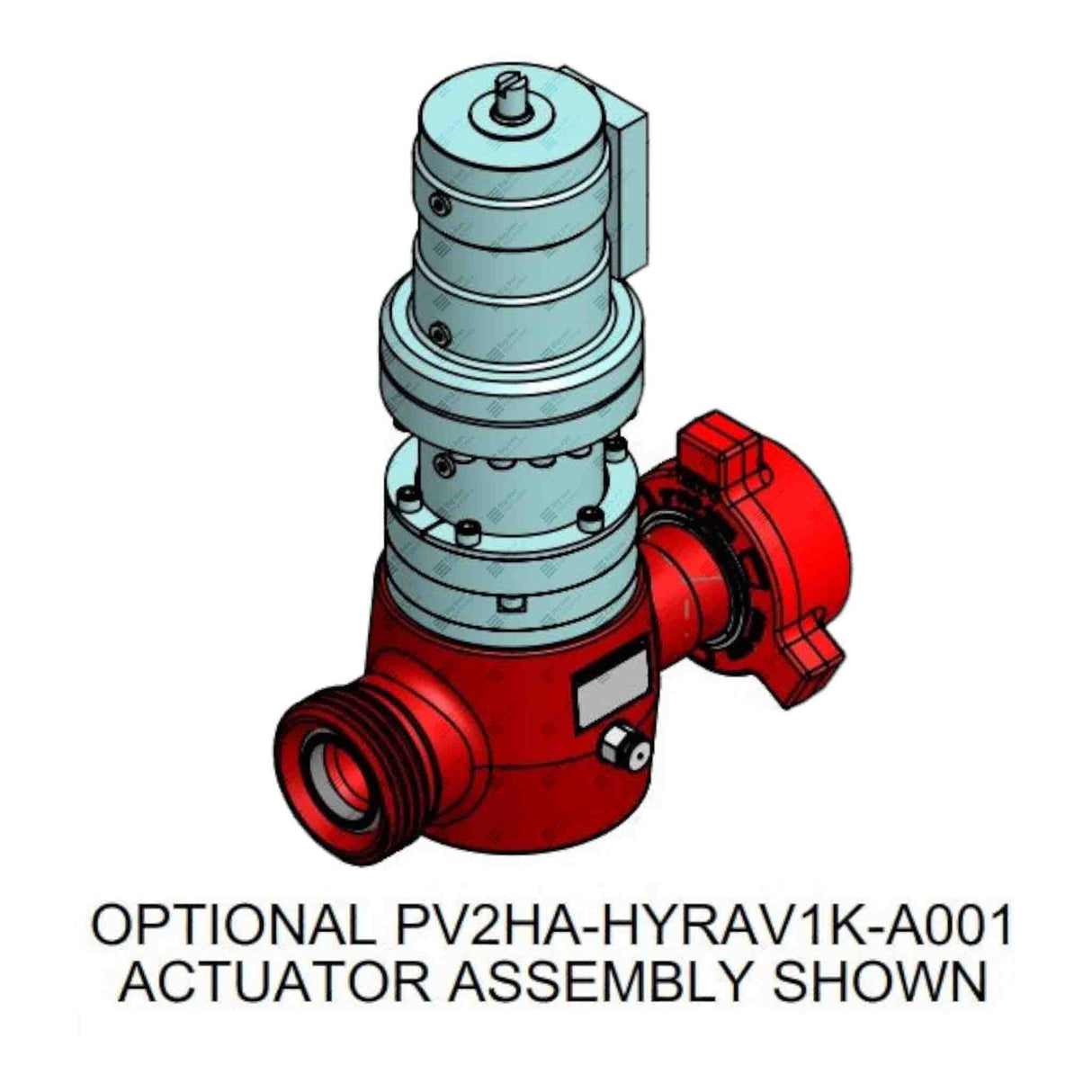 Plug Valve, Hydraulic, TE, 2" 1502 MxF, 15000 psi, STD Service