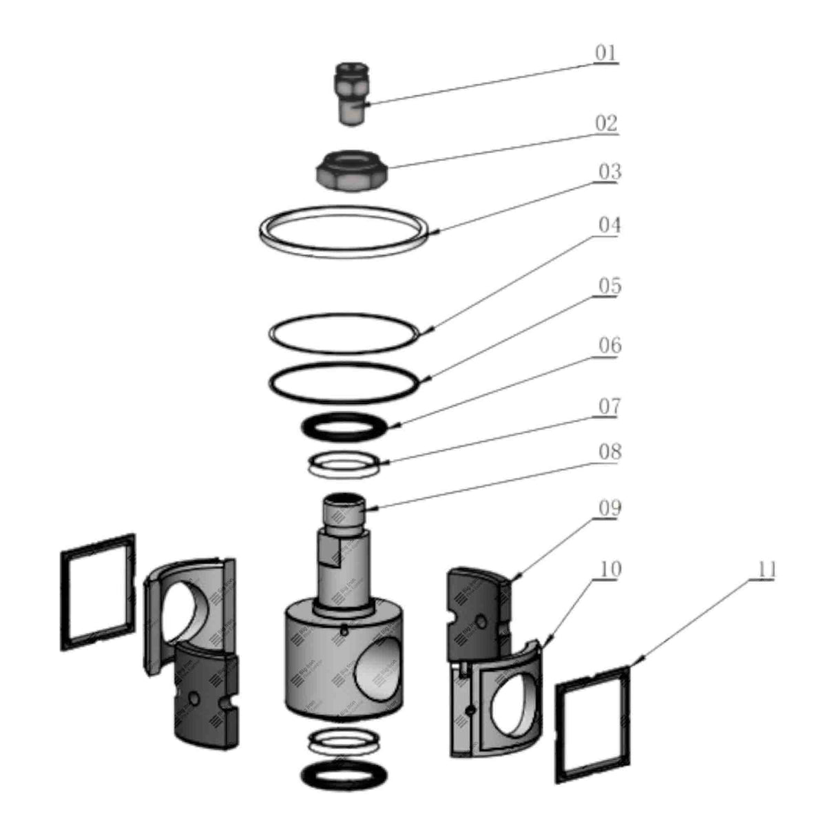 Plug Valve Repair Kit, Major, FMC DR50-DR100-DR150 / SPM SP150, 2", STD Service, NOE